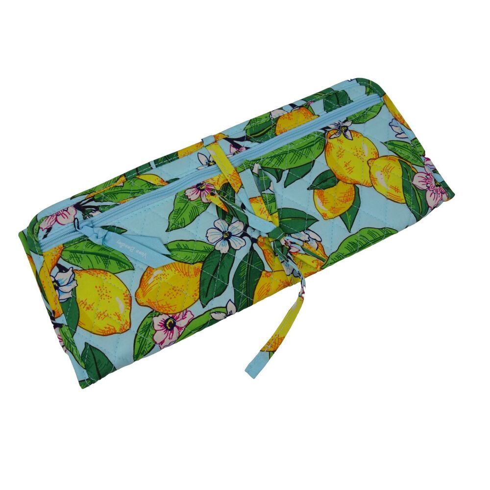 Vera Bradley Curling & Flat Iron Cover Factory Style Cotton LEMON GROVE NWT